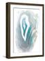 Blue Watercolor Agate-Susan Bryant-Framed Art Print