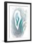 Blue Watercolor Agate-Susan Bryant-Framed Art Print