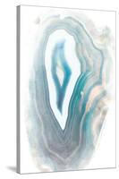 Blue Watercolor Agate-Susan Bryant-Stretched Canvas