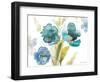 Blue Watercolor Modern Poppies II-Lanie Loreth-Framed Art Print