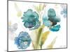 Blue Watercolor Modern Poppies II-Lanie Loreth-Mounted Art Print