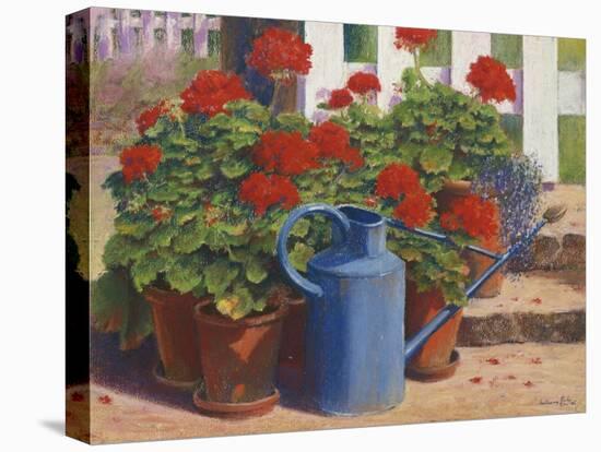 Blue Watering Can, 1995-Anthony Rule-Stretched Canvas