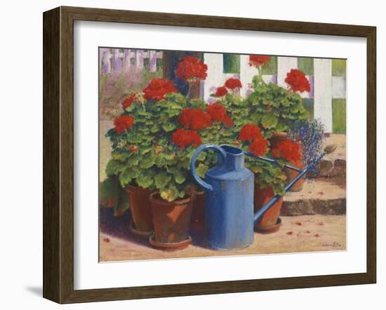 Blue Watering Can, 1995-Anthony Rule-Framed Giclee Print