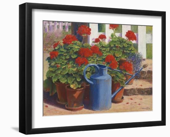 Blue Watering Can, 1995-Anthony Rule-Framed Giclee Print