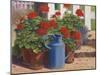 Blue Watering Can-Anthony Rule-Mounted Giclee Print