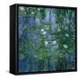 Blue Waterlilies, 1916-1919-Claude Monet-Framed Stretched Canvas