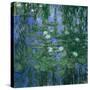 Blue Waterlilies, 1916-1919-Claude Monet-Stretched Canvas