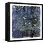 Blue Waterlilies-Claude Monet-Framed Stretched Canvas
