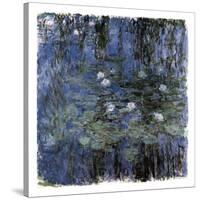 Blue Waterlilies-Claude Monet-Stretched Canvas