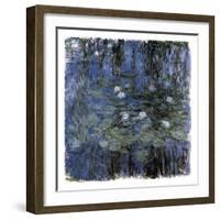 Blue Waterlilies-Claude Monet-Framed Art Print