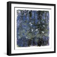 Blue Waterlilies-Claude Monet-Framed Art Print