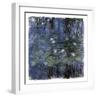 Blue Waterlilies-Claude Monet-Framed Art Print