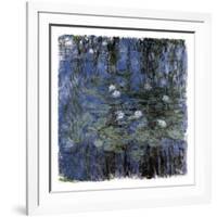 Blue Waterlilies-Claude Monet-Framed Art Print