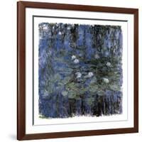 Blue Waterlilies-Claude Monet-Framed Art Print