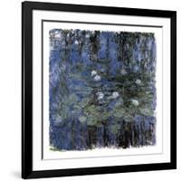 Blue Waterlilies-Claude Monet-Framed Art Print