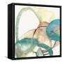 Blue Watermarks I-Jacob Q-Framed Stretched Canvas