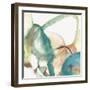 Blue Watermarks II-Jacob Q-Framed Art Print