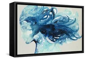 Blue Wave-Kari Taylor-Framed Stretched Canvas