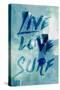 Blue Waves II-Lanie Loreth-Stretched Canvas