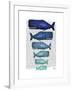 Blue Whale Family-Fab Funky-Framed Art Print