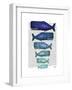 Blue Whale Family-Fab Funky-Framed Art Print