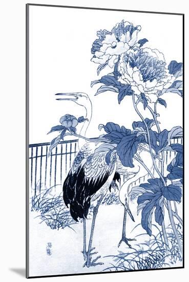 Blue & White Asian Garden I-Vision Studio-Mounted Art Print