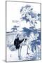 Blue & White Asian Garden I-Vision Studio-Mounted Art Print