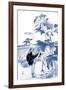 Blue & White Asian Garden I-Vision Studio-Framed Art Print