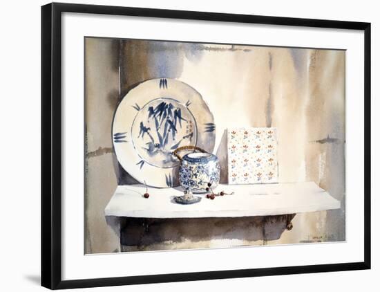 Blue/White China II-Jeremy Taylor-Framed Premium Giclee Print