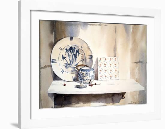 Blue/White China II-Jeremy Taylor-Framed Premium Giclee Print