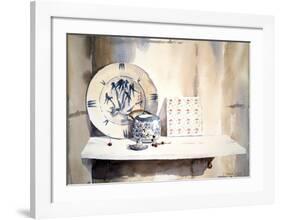 Blue/White China II-Jeremy Taylor-Framed Premium Giclee Print