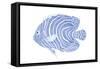 Blue & White Tropical Fish II-Vision Studio-Framed Stretched Canvas