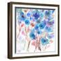 Blue Wildflowers-Marabeth Quin-Framed Art Print