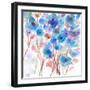 Blue Wildflowers-Marabeth Quin-Framed Art Print