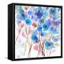 Blue Wildflowers-Marabeth Quin-Framed Stretched Canvas