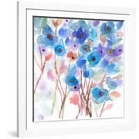 Blue Wildflowers-Marabeth Quin-Framed Art Print