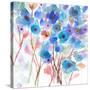 Blue Wildflowers-Marabeth Quin-Stretched Canvas