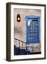 Blue Window, Santa Fe, New Mexico-George Oze-Framed Photographic Print