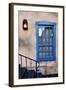 Blue Window, Santa Fe, New Mexico-George Oze-Framed Photographic Print