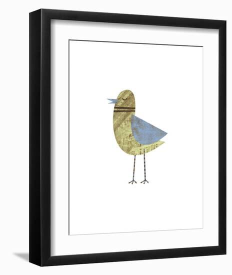 Blue Winged Bird-John W^ Golden-Framed Giclee Print