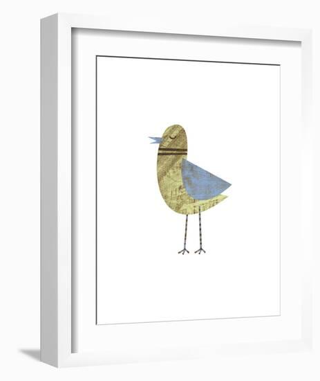 Blue Winged Bird-John W^ Golden-Framed Giclee Print