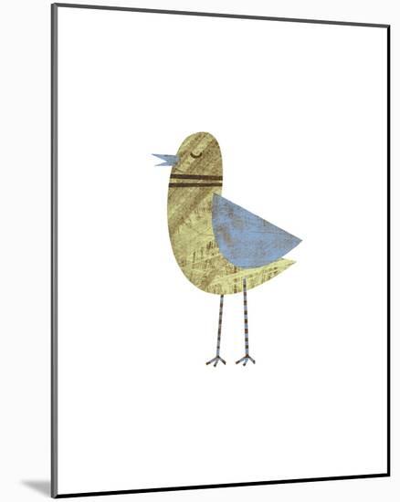 Blue Winged Bird-John W^ Golden-Mounted Giclee Print