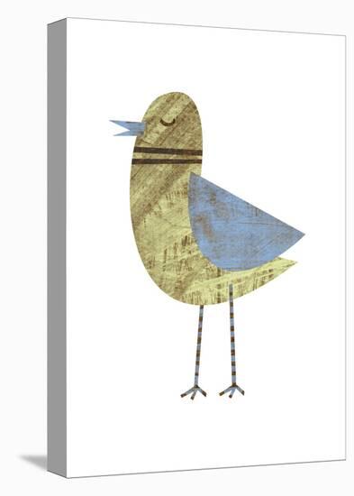 Blue Winged Bird-John W Golden-Stretched Canvas