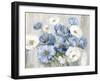Blue Winter Florals-Asia Jensen-Framed Art Print