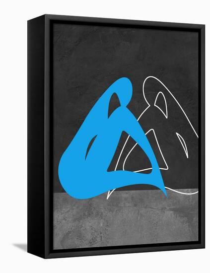 Blue Woman-Felix Podgurski-Framed Stretched Canvas