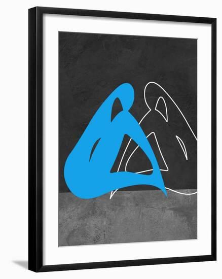 Blue Woman-Felix Podgurski-Framed Art Print