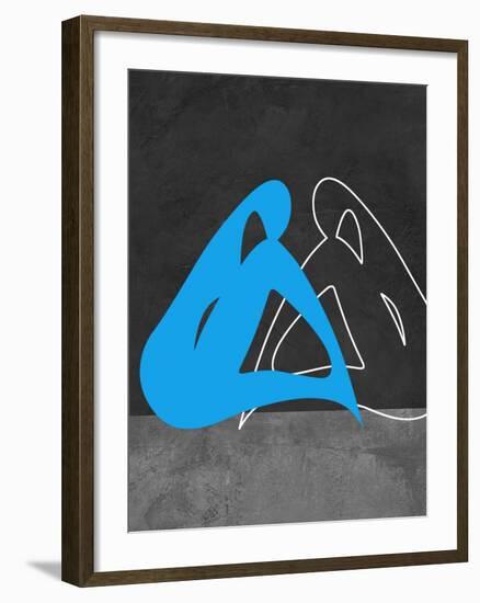 Blue Woman-Felix Podgurski-Framed Art Print