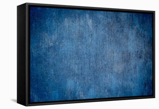 Blue Wood Background and Texture-tortoon-Framed Stretched Canvas
