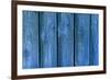 Blue Wood Texture with Natural Patterns-tombaky-Framed Photographic Print