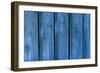 Blue Wood Texture with Natural Patterns-tombaky-Framed Photographic Print